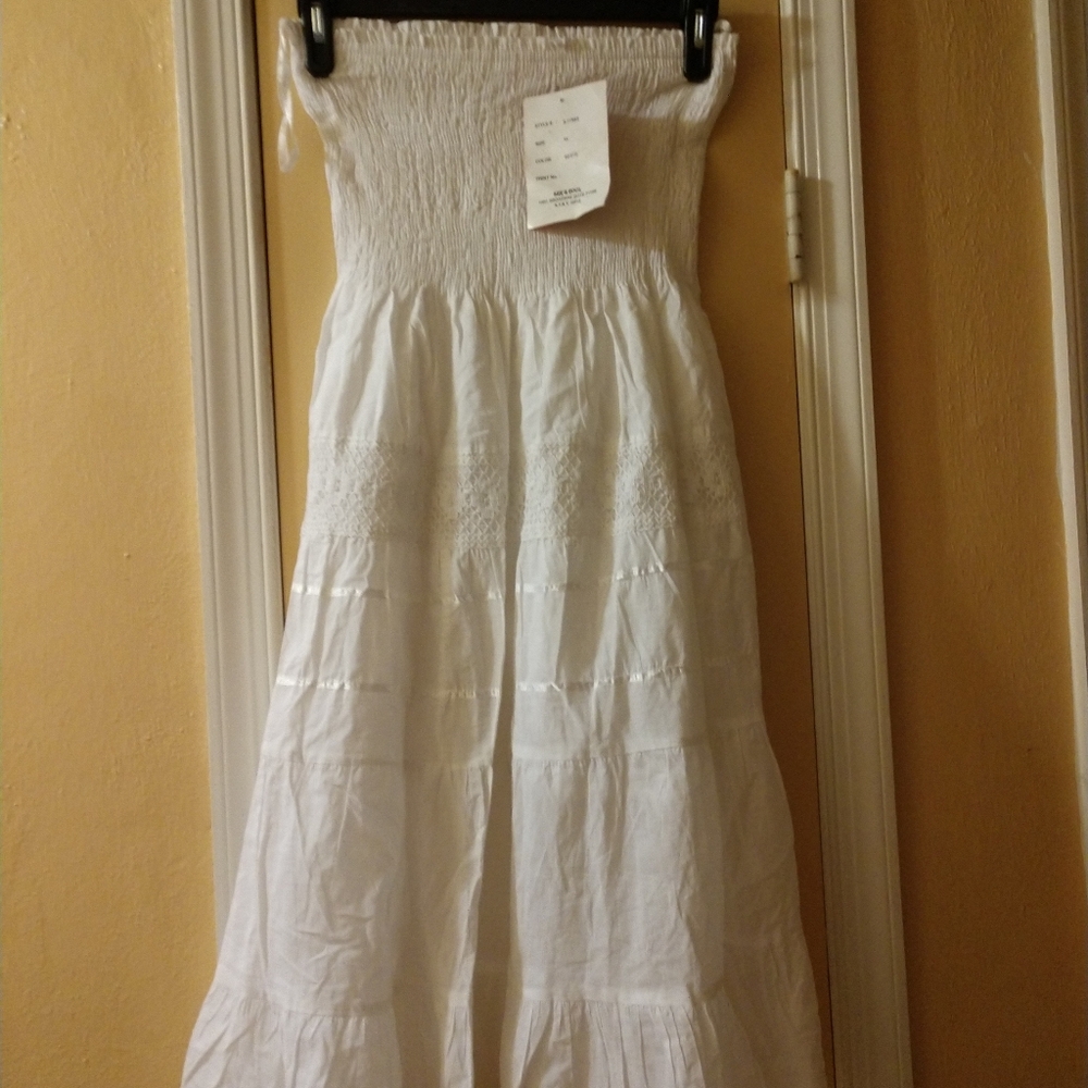 She's cool strapless dress xl 100% cotton